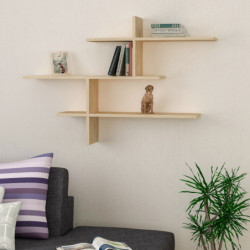 Estante de pared Leo roble Practica Hogar