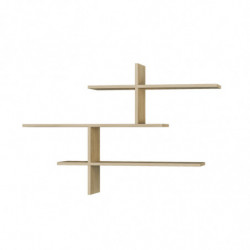 Estante de pared Leo roble Practica Hogar