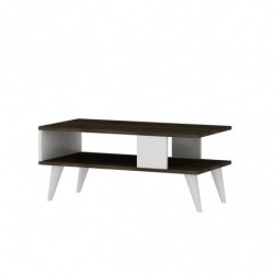 Mesa de centro Ayca Nogal Blanco Practica Hogar