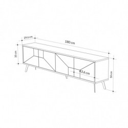 Mueble TV Dune moca claro Practica Hogar