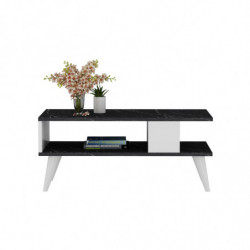 Mesa de centro Ayca Negro Blanco Practica Hogar