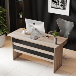 Conjunto de muebles de oficina VO10 OB roble negro Practica Hogar