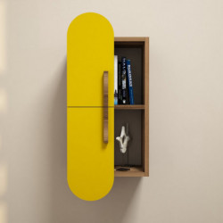 Estante de pared Rose amarillo nogal Practica Hogar