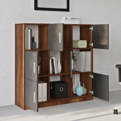 Mueble auxiliar VO7-BA antracita nogal Practica Hogar
