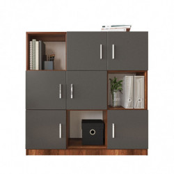 Mueble auxiliar VO7-BA antracita nogal Practica Hogar
