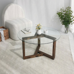 Mesa de centro Miro nogal Practica Hogar
