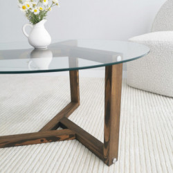 Mesa de centro Miro nogal Practica Hogar