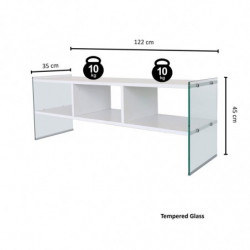 Mueble TV TV400 blanco Practica Hogar