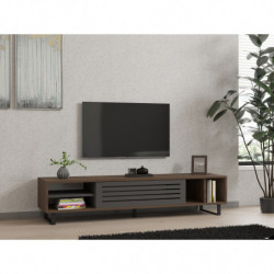 Mueble TV Eray antracita nogal Practica Hogar