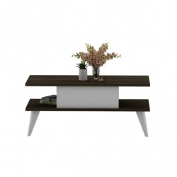 Mesa de centro Beta Nogal Blanco Practica Hogar