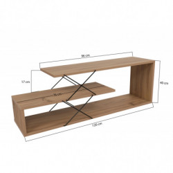 Mueble TV Zigzag roble Practica Hogar