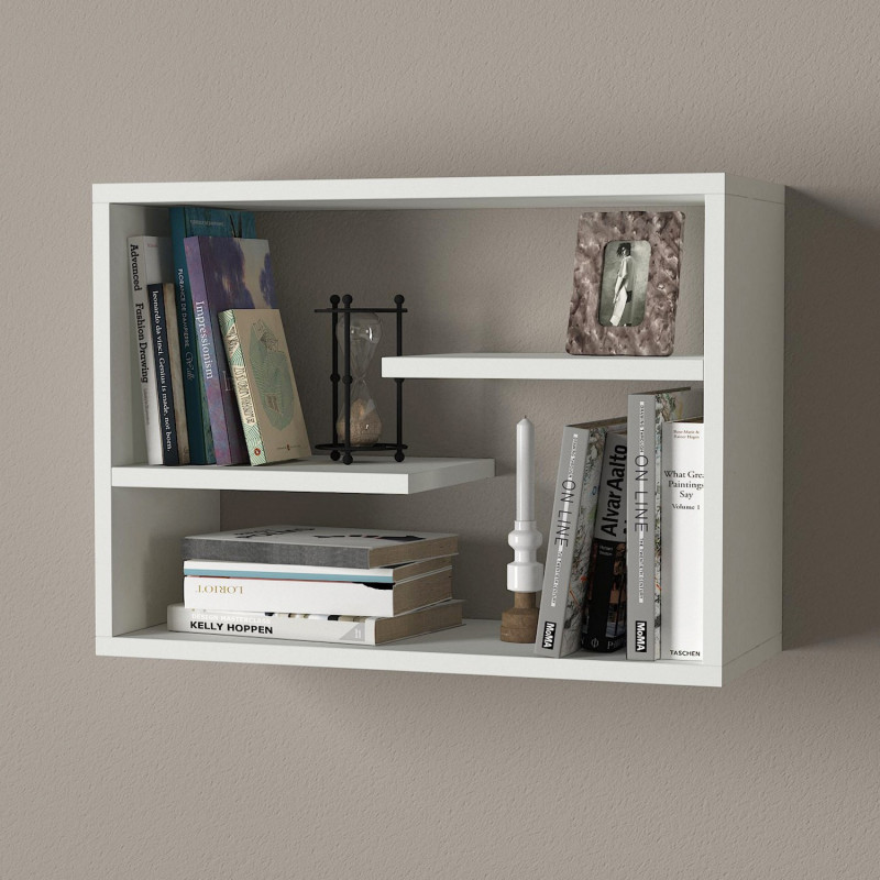 Estante de pared Tino blanco Practica Hogar Estante de pared Tino blanco Practica Hogar