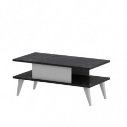 Mesa de centro Beta Negro Blanco Practica Hogar