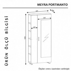 Recibidor Meyra-nogal Practica Hogar