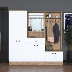 Recibidor P6-M2 2257G blanco nogal Practica Hogar