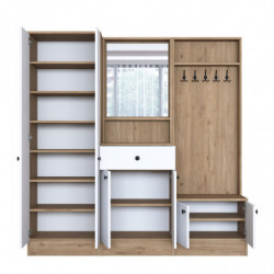 Recibidor P6-M2 2257G blanco nogal Practica Hogar