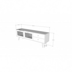 Mueble TV Patara 180 roble Practica Hogar
