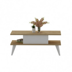 Mesa de centro Beta Zafiro Blanco Practica Hogar