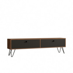 Mueble TV Side pino atlántico negro Practica Hogar