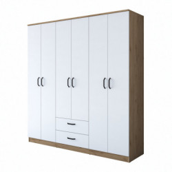 Armario BA115-2283 blanco nogal Practica Hogar