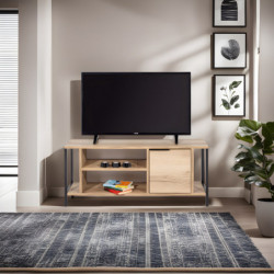 Mueble TV Bond negro fieltro Practica Hogar