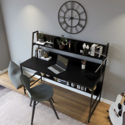 Escritorio de estudio Demir L200 negro Practica Hogar