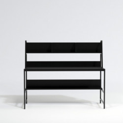 Escritorio de estudio Demir L200 negro Practica Hogar