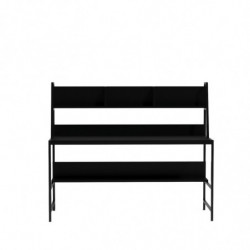 Escritorio de estudio Demir L200 negro Practica Hogar