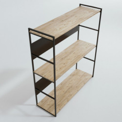 Armario Perpa-L650 roble negro Practica Hogar