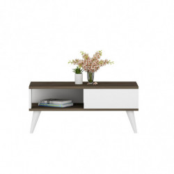 Mesa de centro Seul Nogal Blanco Practica Hogar