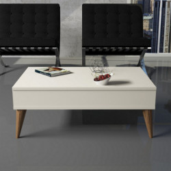 Mesa de centro Best crema Practica Hogar