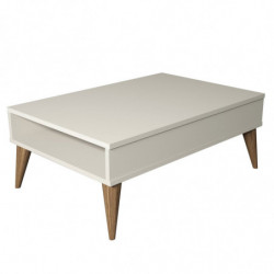 Mesa de centro Best crema Practica Hogar