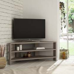 Mueble TV Thales Corner moca claro Practica Hogar