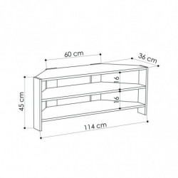 Mueble TV Thales Corner moca claro Practica Hogar