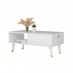 Mesa de centro Delux Blanco Practica Hogar