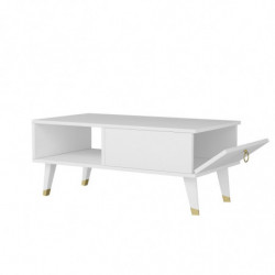 Mesa de centro Delux Blanco Practica Hogar