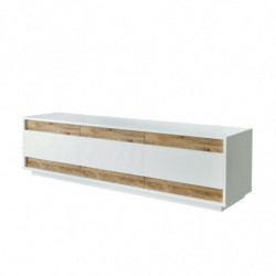 Mueble TV FR4-AW pino atlántico blanco Practica Hogar