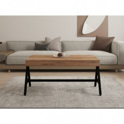 Mesa de centro Room pino atlántico negro Practica Hogar