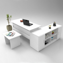 Conjunto de muebles de oficina VO10 W blanco Practica Hogar
