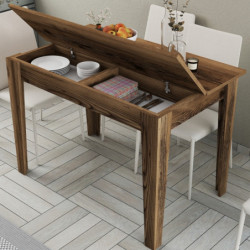Mesa de cocina Kiev 507-nogal Practica Hogar