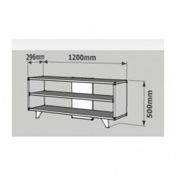 Mueble TV One roble Practica Hogar