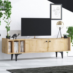 Mueble TV Alya roble zafiro Practica Hogar