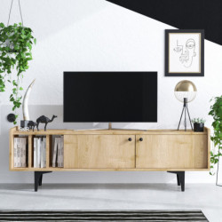 Mueble TV Alya roble zafiro Practica Hogar