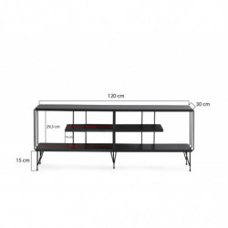 Mueble TV Eze antracita Practica Hogar