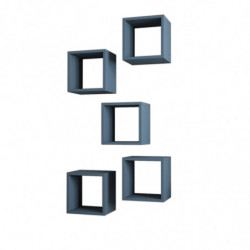 Estante de pared Box azul Practica Hogar