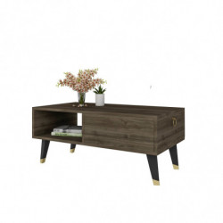 Mesa de centro Delux Nogal Practica Hogar
