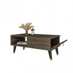 Mesa de centro Delux Nogal Practica Hogar