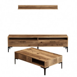 Conjunto de muebles de salón istanbul nogal Practica Hogar