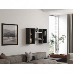 Estante de pared Bambi antracita blanco Practica Hogar