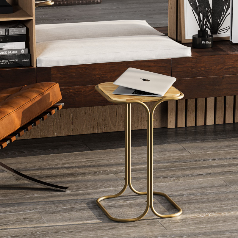 Mesa de centro Shb-001-C Oro Natural Practica Hogar Mesa de centro Shb-001-C Oro Natural Practica Hogar